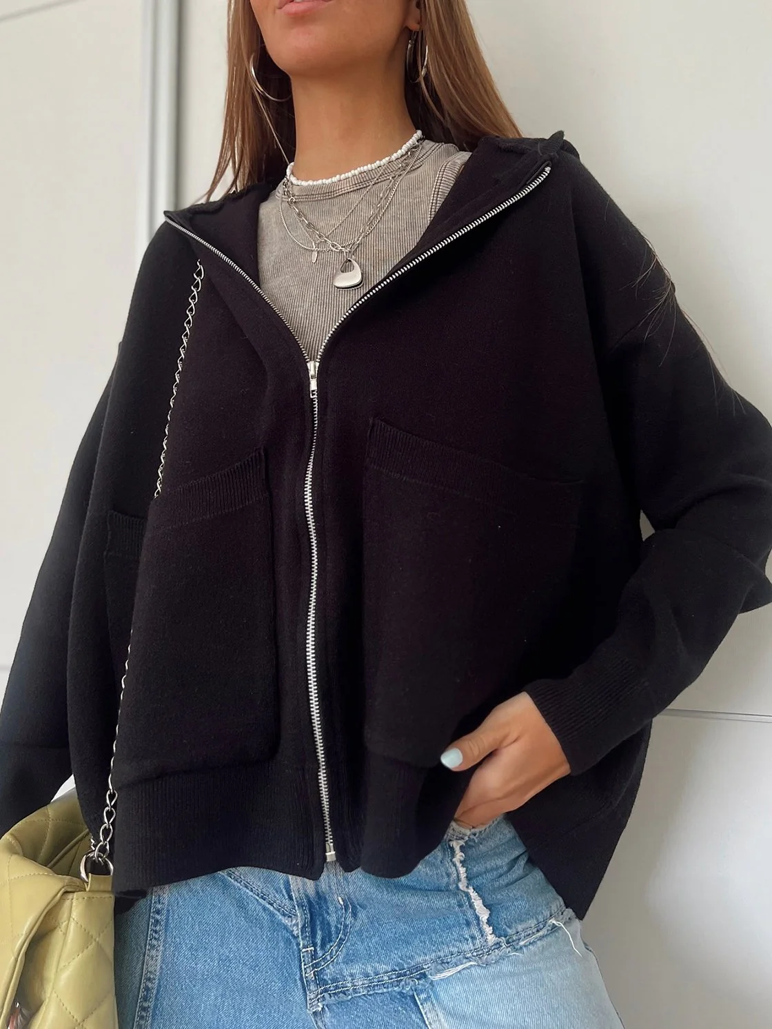 Women's Casual Hooded Sweatshirt Jacket