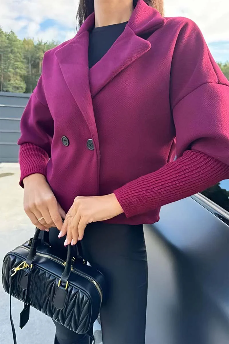 Women's casual lapel short coat