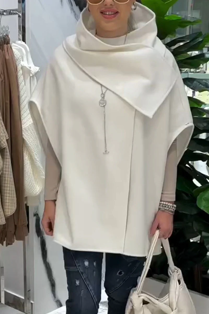 Women's Casual Irregular Turtleneck Jacket